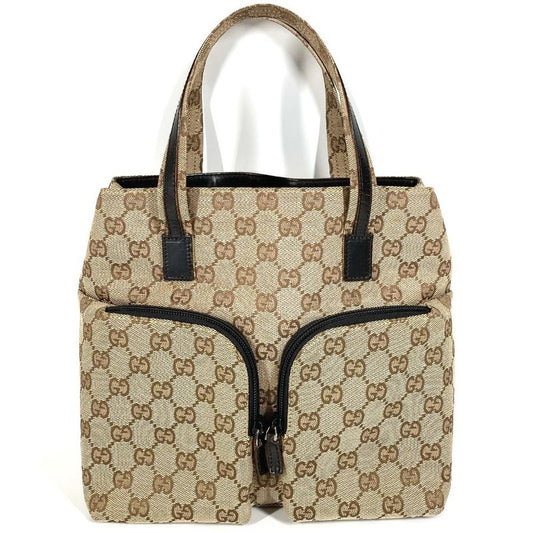 Gucci Handbag GG Logo 002-1080 GG Canvas/leather Beige