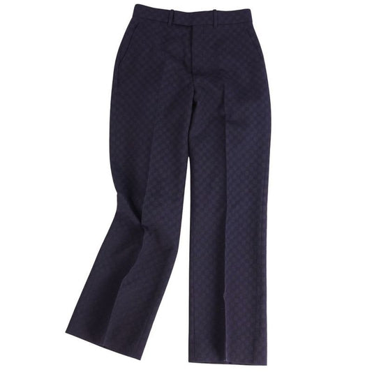 Gucci Pants Long Slacks Check Wool Bow