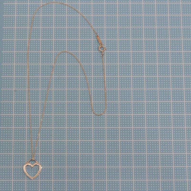 Tiffany & Co Necklace Heart Pendant Silver 925 D9979