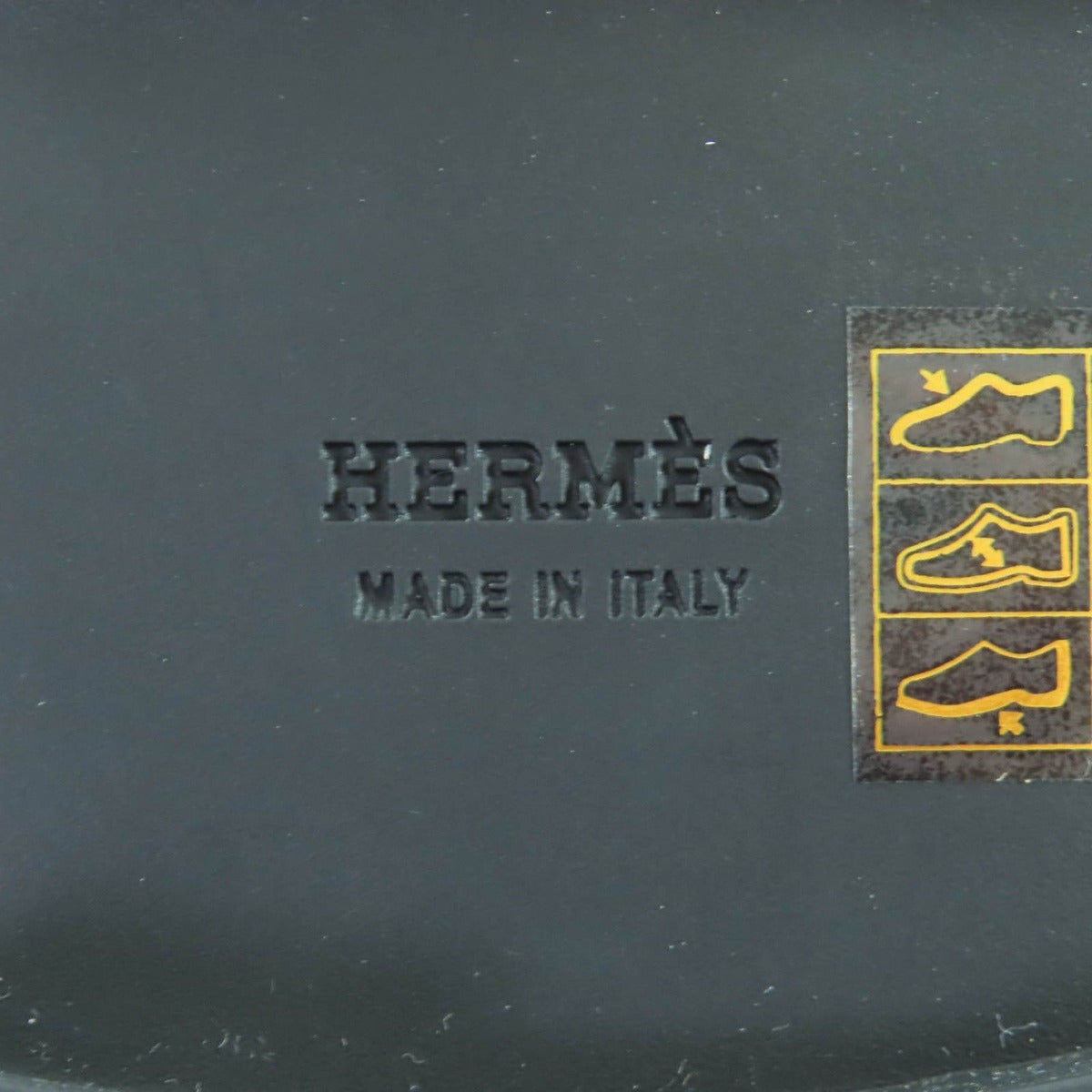Hermes Moccasins Icon Kelly Buckle Leather Loafers Black White 37.5 — view 12