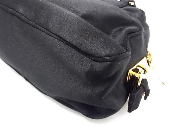 Prada Bl0444 Satin 2WAY Handbag Shoulder Crossbody Mini Bag Ladies