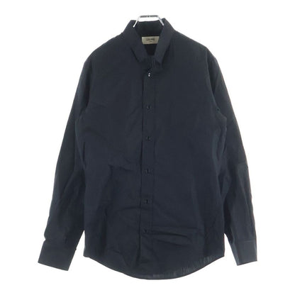 Celine Loose Shirt with Inverted Collar in Cotton Poplin