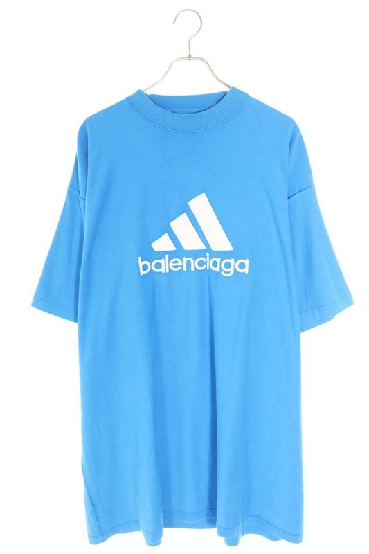 Balenciaga X Adidas 23SS 731769 Tnvp3 Logo Embroidery Inside Out T-shirt Men 4