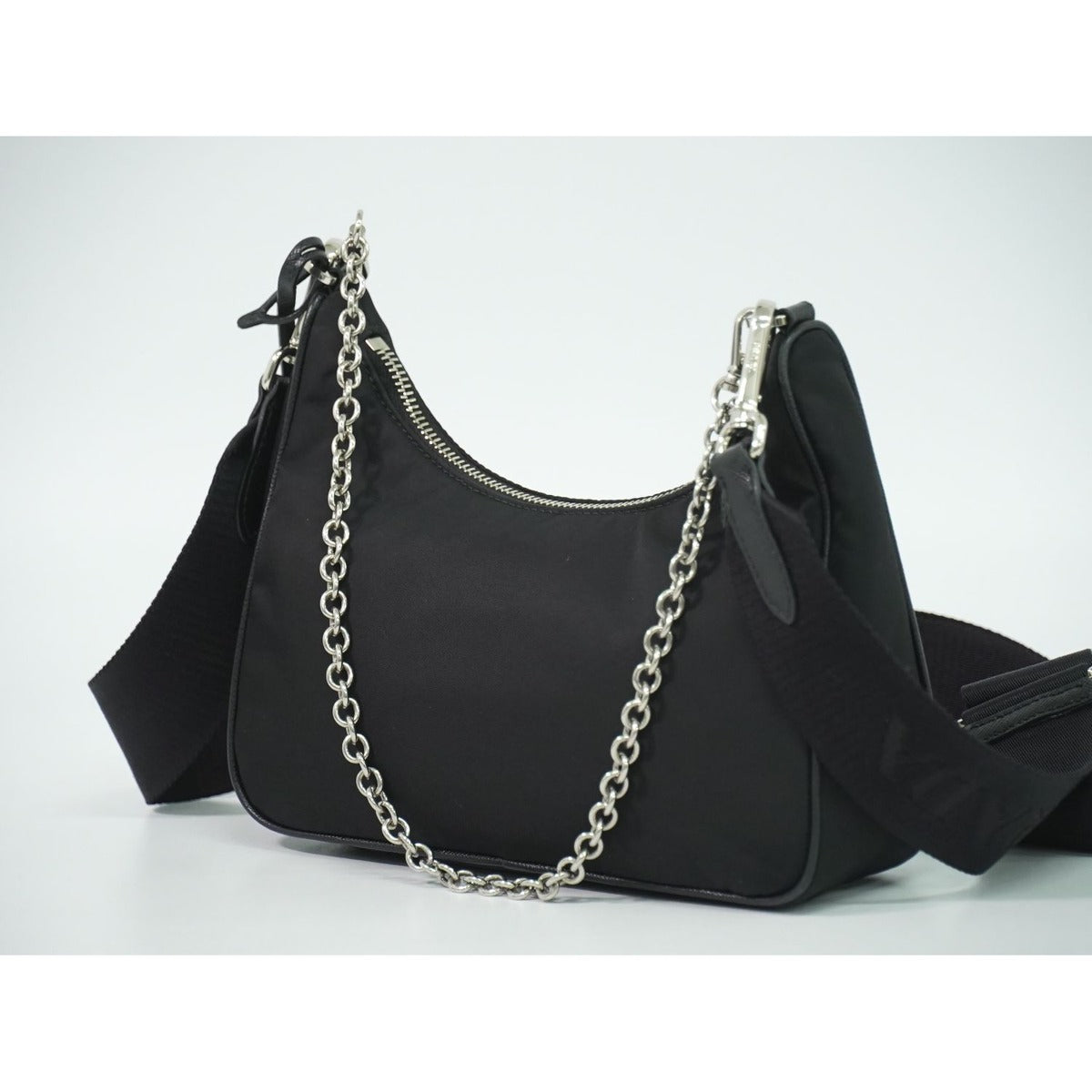 Prada Re Edition 2-Way Shoulder Bag Pochette Nylon Black — view 2