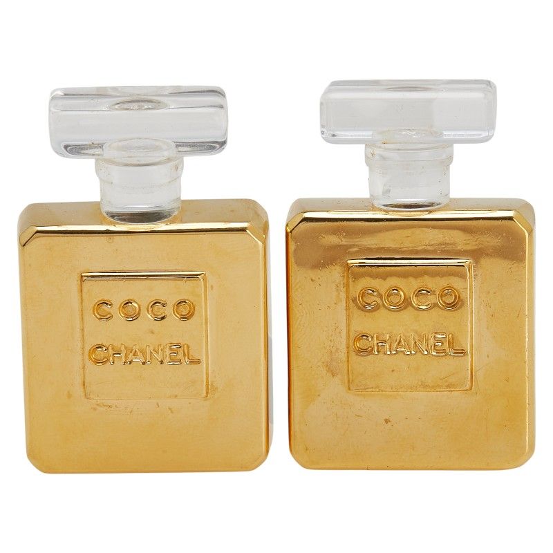 Chanel Perfume Bottle Perfume Gold Clear Plated Plastic Ladies Chanel