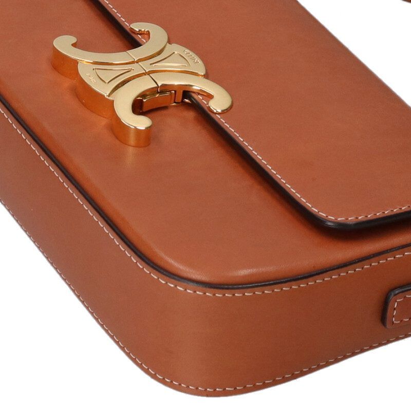 Celine 194143bfn Triomphe Calfskin Shoulder Bag Women