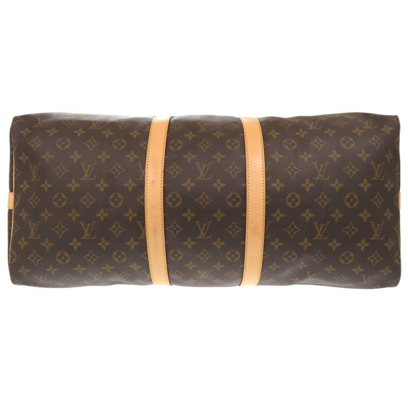 Louis Vuitton Keepall Bandoliere 55 Monogram M41414 Boston Bag LV 1053 Louis