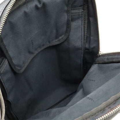 Fendi Celeria FF Logo Backpack Backpack Sac Leather Gray Black Black Silver