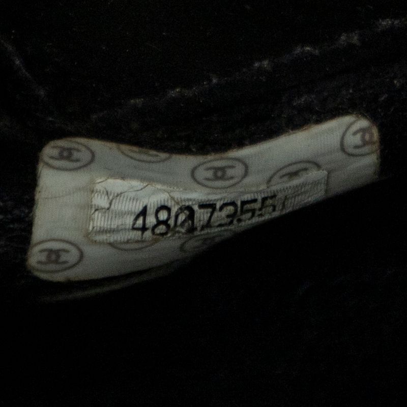 Chanel Coco Mark Chain Tote Black Matelasse Caviar Leather A