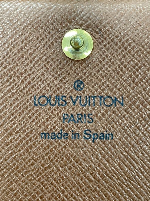Louis Vuitton Monogram Porte Monet Vieux Trésor M61730 Foldable Wallet L-shaped