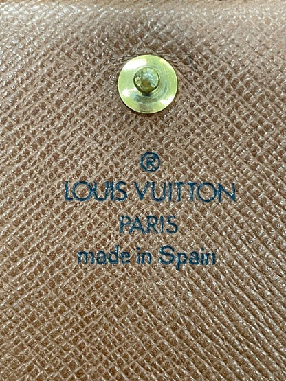 Louis Vuitton Monogram Porte Monet Vieux Trésor M61730 Foldable Wallet L-shaped