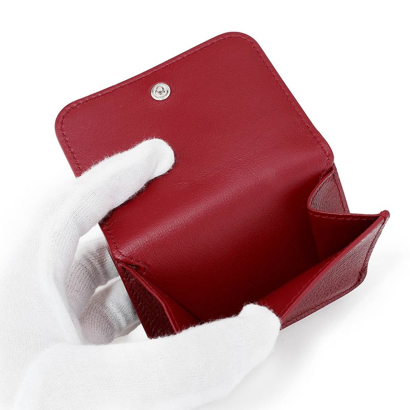 Balenciaga Trifold Wallet Cache In Burgundy