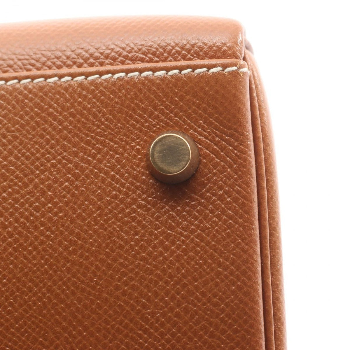 Hermes Handbag Kelly 32 Gold Leather — view 9