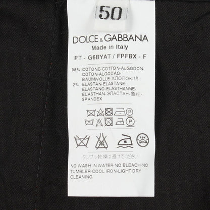 Dolce & Gabbana Pants Cotton Red Black — view 4