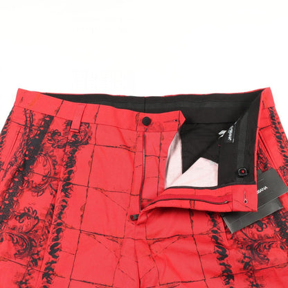 Dolce & Gabbana Pants Cotton Red Black — view 6