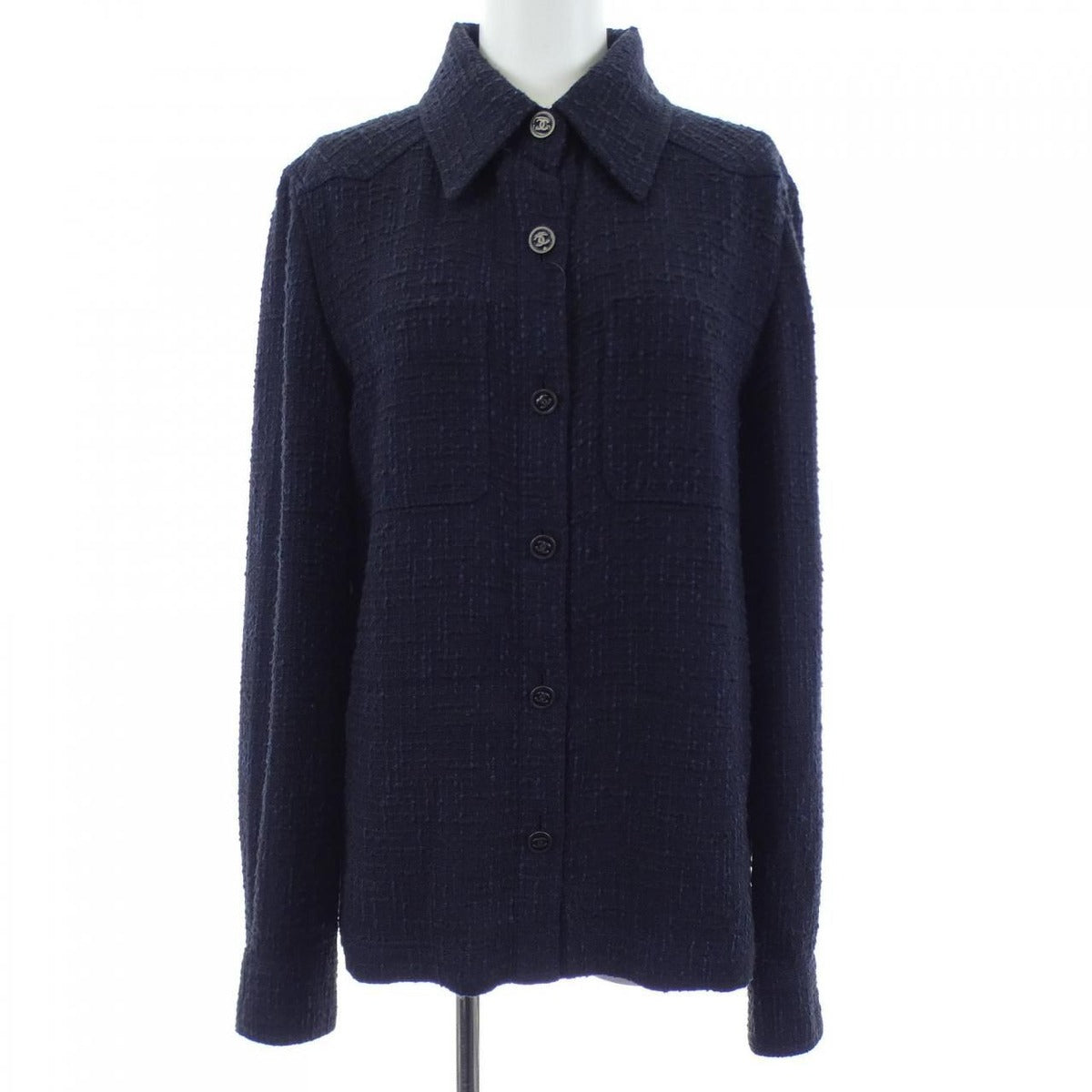 Chanel Vintage Shirt Navy 40