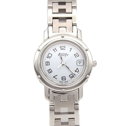 Hermes SS Quartz Watch White