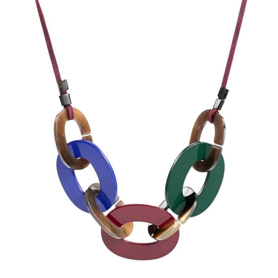 Hermes Necklace Calamba Green