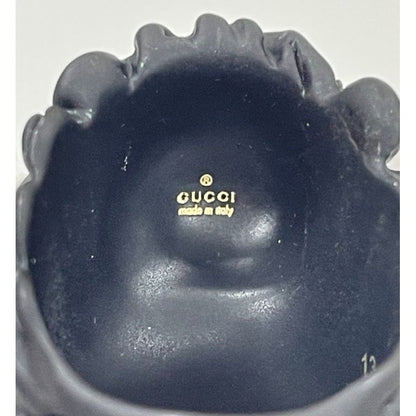 Gucci Michele Lionhead Interlocking G Logo Ring No 13 Metal Black — view 10