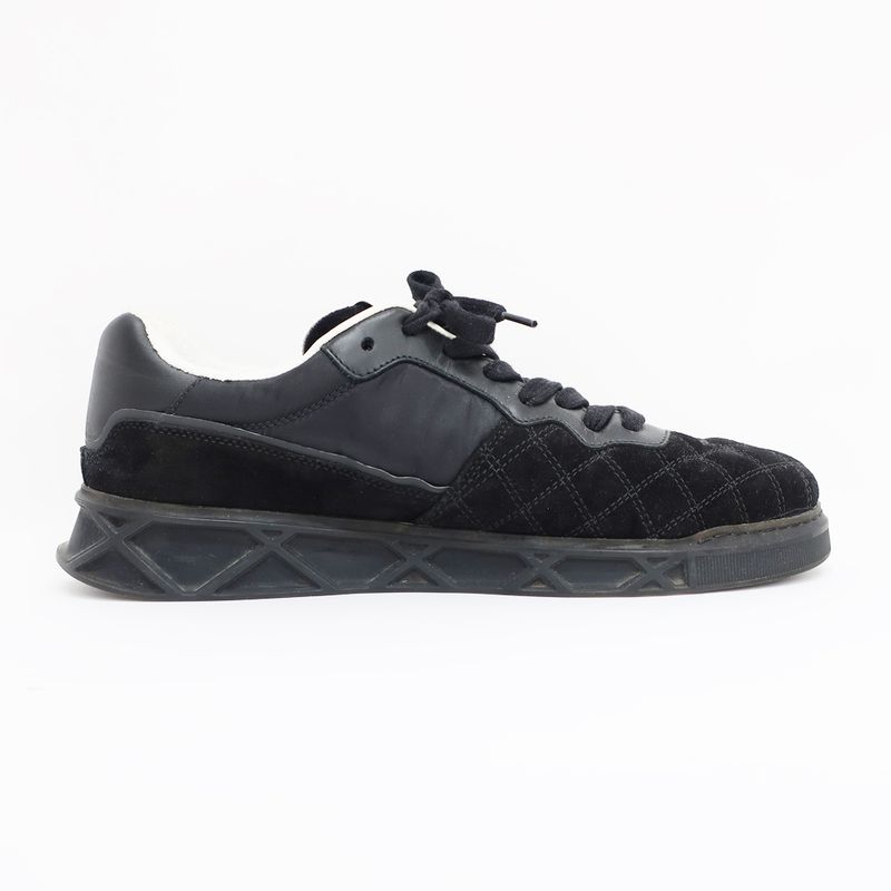 Chanel Sneakers - Low Cut Black Notation Size 41 Equivalent To 25.5cm