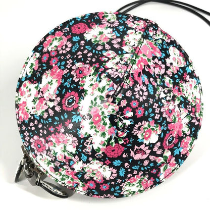 Louis Vuitton Floral Toupie Multicolor Flower Pouch Case Leather Black Blue