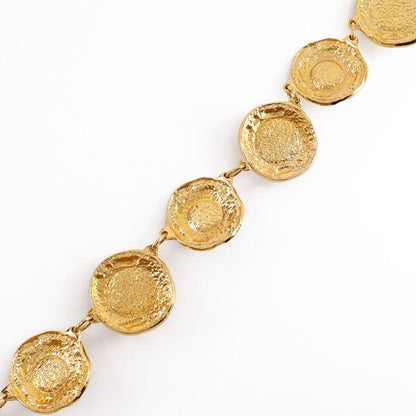 Chanel Vintage Gold Plated And Faux Pearl Ladies 138.3g Necklace