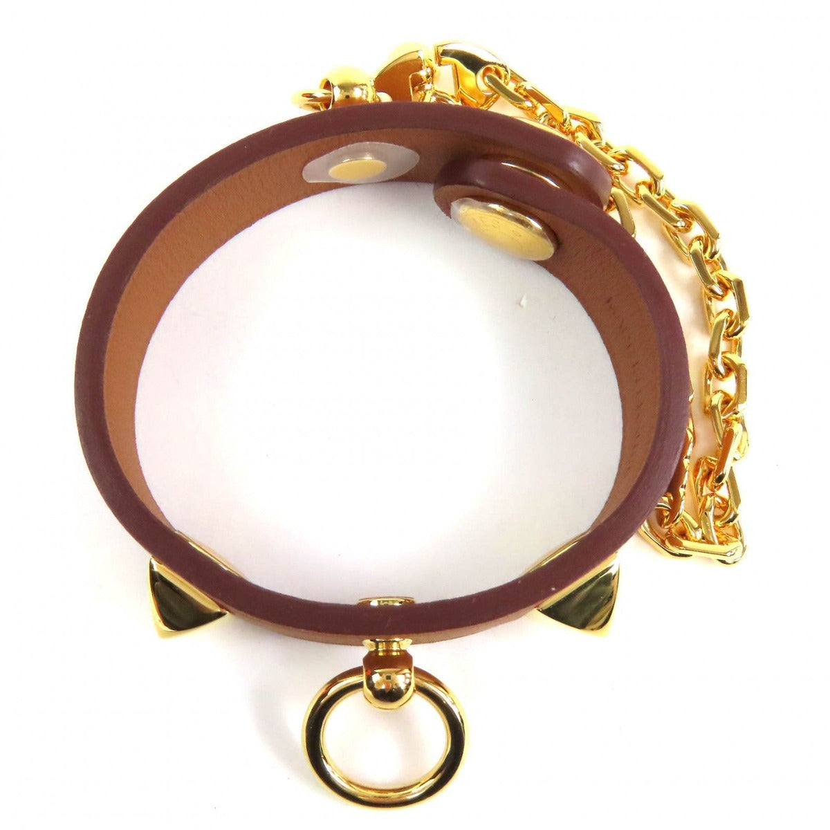 Hermes Rival V-swift Gold Button Glove Holder — view 6