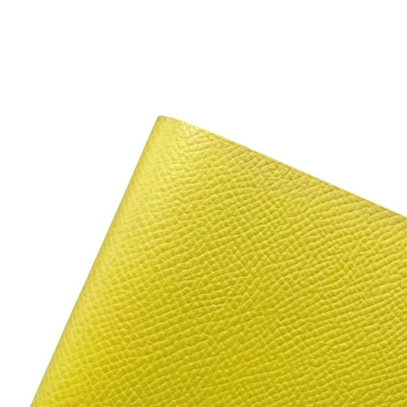 Hermes Pass Port Case Tarmac PM X Engraved Yellow Silver Hardware Hermes