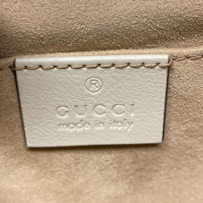 Gucci Shoulder Bag Padlock Small 409487 Beige Dark Brown And Ivory Chain