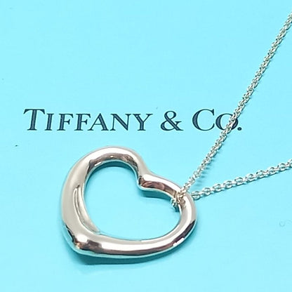 Tiffany & Co Open Heart Necklace 22mm 925