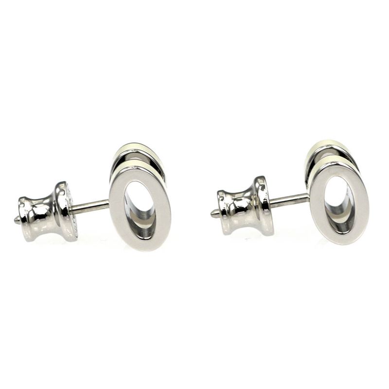 Hermes Earrings Pop Ash Pair Jonus Flepere White Silver-hardware