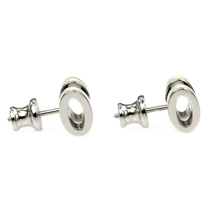 Hermes Earrings Pop Ash Pair Jonus Flepere White Silver-hardware