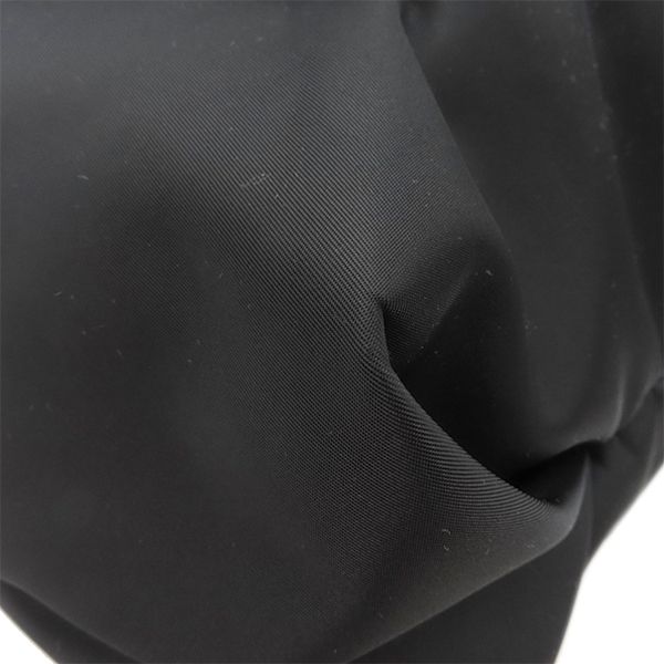 Gucci Tote Bag Logo Large Nylon Black Silver Hardware Shoulder Travel Bag