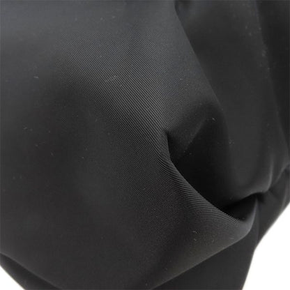 Gucci Tote Bag Logo Large Nylon Black Silver Hardware Shoulder Travel Bag