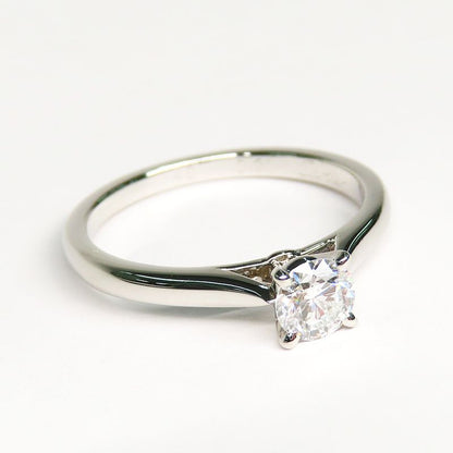 Cartier Solitaire Diamond 0.31ct F VS1 EX Ring #48 GIA Certified