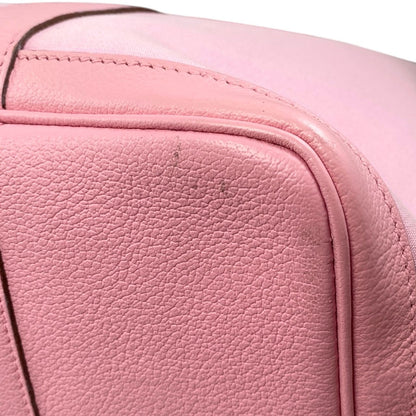 Hermes Tote Bag Garden Party PM Engraved □M Negonda Toile Offiche Pink Hermes