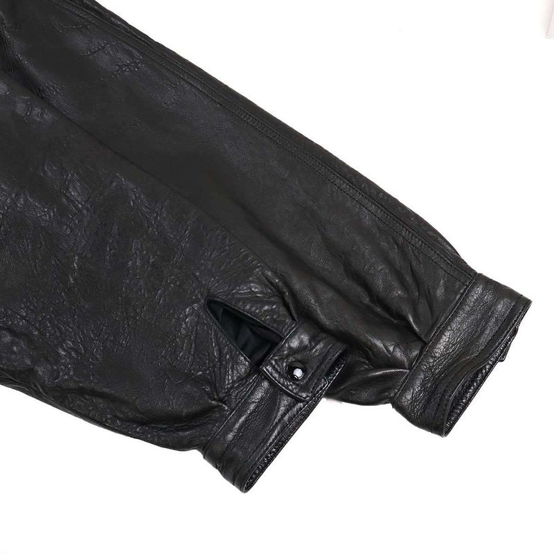 Gucci 19aw Oversize D Leather Jacket 582557 Xn681 Black 48