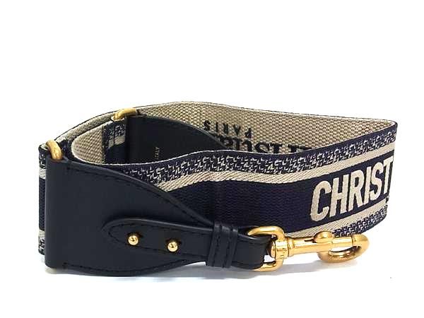 Christian Dior Embroidery Canvas Shoulder Strap For Bag Shoulder
