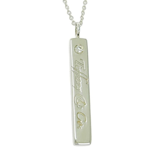Tiffany & Co Silver Notes Bar 1 P Necklace 3.3 g 925 Engraved