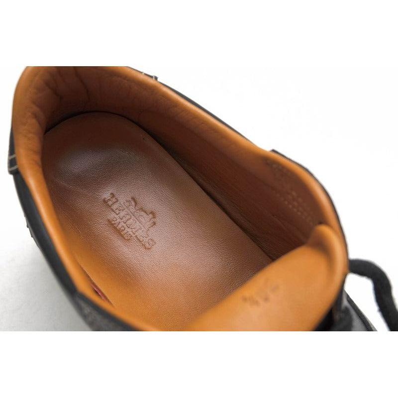 Hermes Shoes Sneakers Low Cut Women Leather Black Quick — view 8