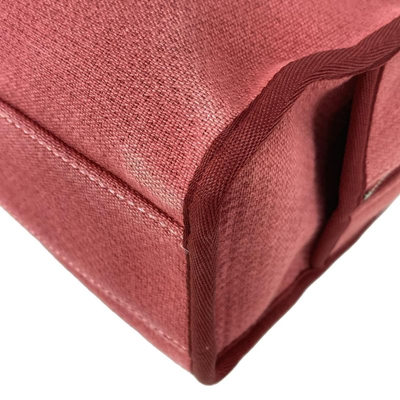 Chanel Shoulder Bag Deauville Beau Ring Bag Bordeaux Chain Shoulder / Silver