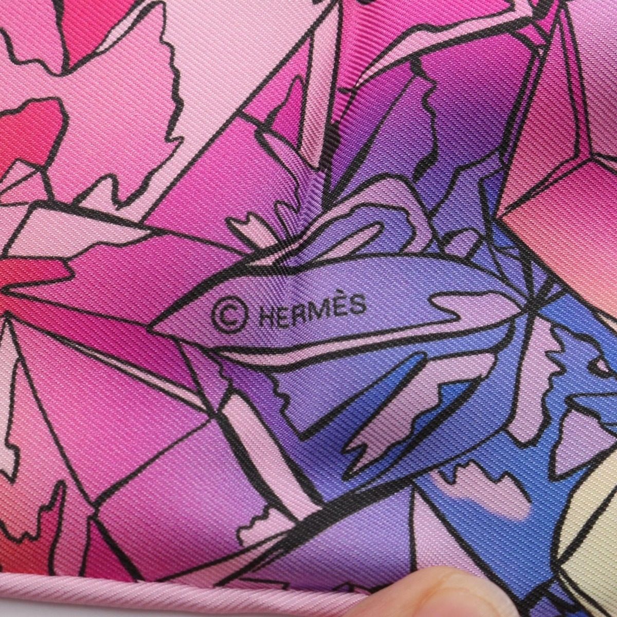 Hermes Scarf Carre 90 la Vallee de Cristal Silk — view 2
