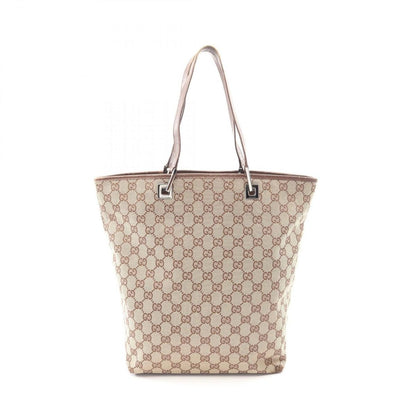 Gucci Tote GG Canvas Beige Dark Brown
