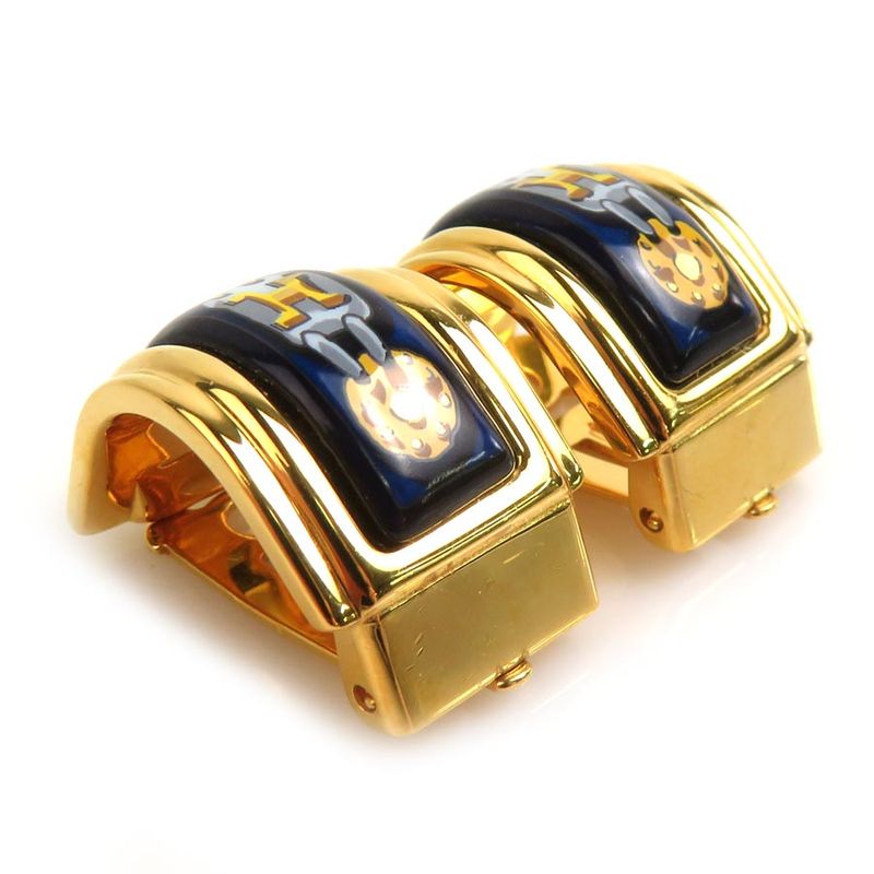 Hermes Earring Cloisonne Ware