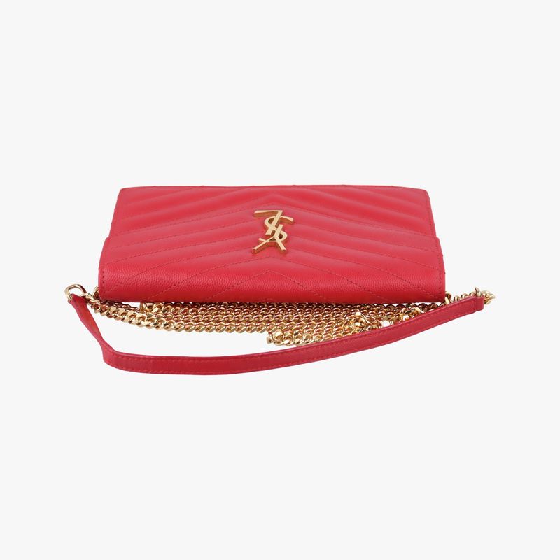 Yves Saint Laurentyves Saint Laurentmonogram Red Caviar Skin 393953 Gnc393953051