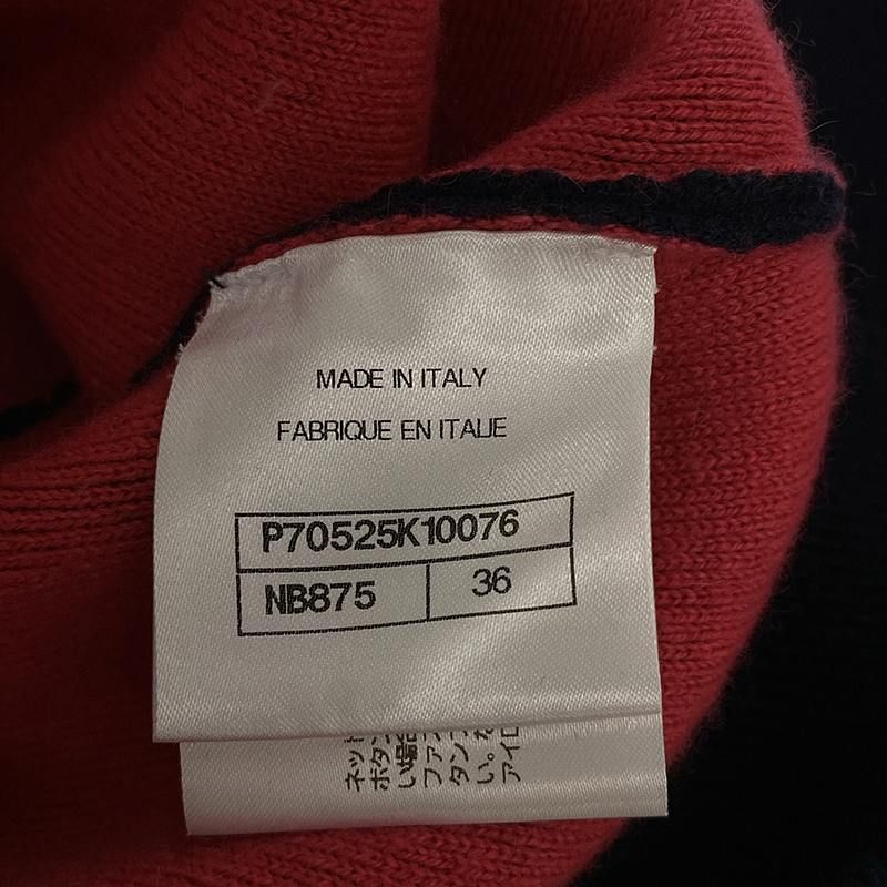 Gucci - P70525k Cashmere Coco Mark Logo Crew Neck Knit Pullover - S - Navy -