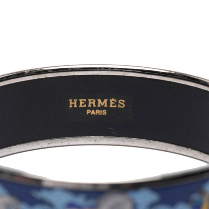 Hermes Emile GM Horse Motif Silver Blue Multicolor Metal Ladies Hermes