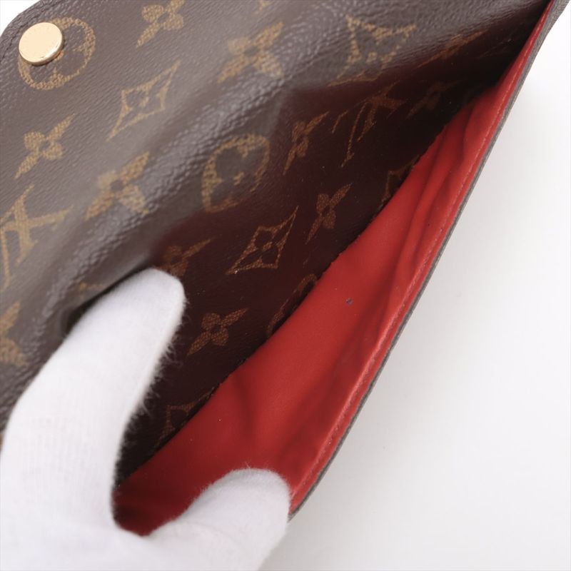 Louis Vuitton Monogram Portefeuille Sarah Long Wallet Long M62236 Brown And