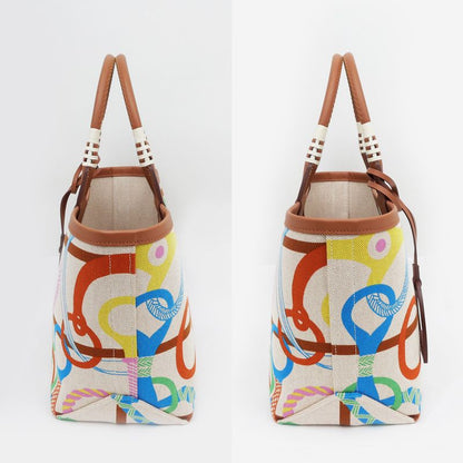 Hermes Steeple 25 CLIC CLAC Panoplie Equestre B Toile Military Swift