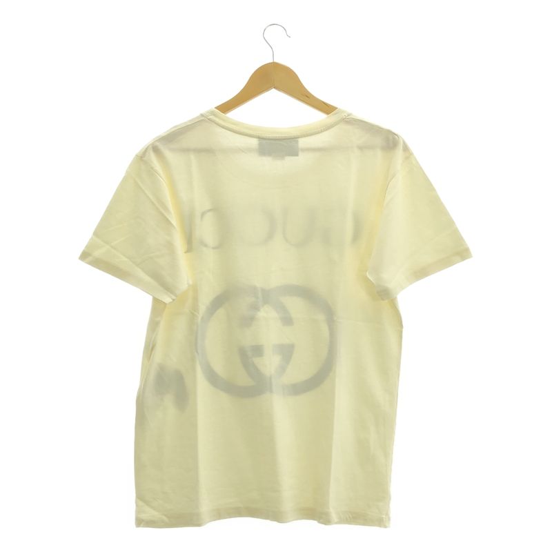 Gucci | Interlocking Logo Print T-shirt Cut And Sewn | Ivory | Men's